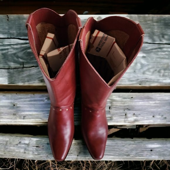 Vtg KINNEY SHOES Western Boho Pull on Boots Size 10B - Picture 16 of 17
